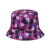 Fishing Bucket Hat Printed Logo Wholesale Men and Women Flat Top Fashion Sunshade Advertising Cap Travel Sun Protection Bowler