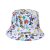 Fishing Bucket Hat Printed Logo Wholesale Men's and Women's Flat Top Fashion Sunshade Advertising Cap Travel Sun Protection Bowler (2)