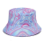 Tie Dye Bucket Hat Women's Retro Casual Sun Hat Sun Protection European and American Men's Colorful Printing Outdoor Bucket Hat