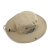 Outdoor Jungle Monochrome Sewed Label Bucket Hat Men's and Women's Fishing Camping Sun Protection Sun Hat Leisure Climbing Cowboy Hat