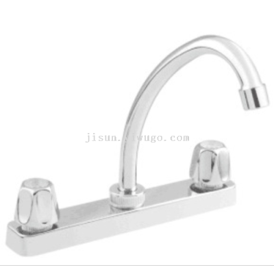 South America 8-Inch Abs Plastic Faucet Zinc Alloy Double Hand Wheel Faucet