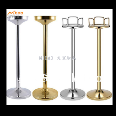 Stainless Steel American Champagne Bucket Ice Bucket Rack Bar Ice Bucket with Rack Beer Wine Barrel Rack American with Rack Ice Bucket