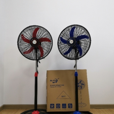 110V 75W Motor 18-Inch Color Plastic Net Five-Piece Fan Blade Floor Fan