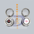 Team Zinc Alloy Bottle Opener Rotating Keychain Pendant Single Row Keychain Promotional Gift Epoxy Laser Logo