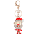 Best Seller in Europe and America Classic Santa Claus Alloy Jeweled Pendant Keychain Handbag Pendant Christmas Holiday Gift