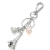 New Creative Pearl Bear Keychain Personalized Eiffel Tower Ornaments Crystal Small Gift Customization