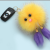 New Small Eyes Fur Ball Keychain Cartoon Doll Little Monster Women's Bag Pendant Gift Customization