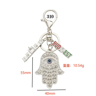 Factory Direct Sales New Personalized Fashion Blue Eyes Keychain All-Match Bag Bag Buckle Devil's Eye Keychain Pendant
