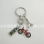 Cross-Border Sold Jewelry Gift Zinc Alloy Accessories Bicycle Key Ring Tag Eiffel Tower Keychain Pendant