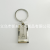 Creative Rotational Business Advertising Metal Keychains Square Tag Keychain Practical Small Gift Pendant