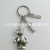 Metal Movable Joint Bear Keychain Creative Movable Bear Key Ring Men and Women Handbag Pendant Key Chain