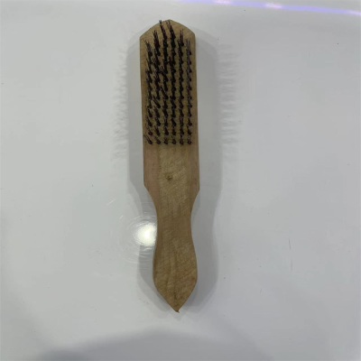 Steel Wire Scale Brush Scales Scraper Household Cleaning Brush Metal Rust Removal Brush Oil Removal Cleaning Wire Brush Wooden Handle