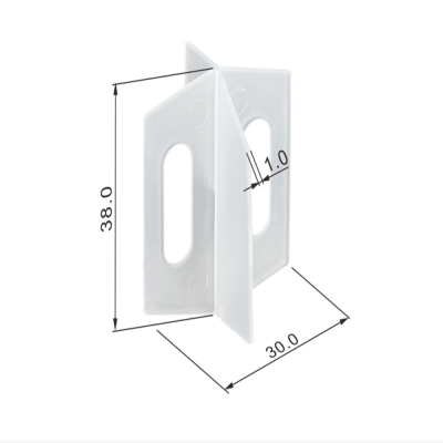 1.5mm Square Multi-Functional Tile Leveling Device Removable Tile Cross T-Type Floor Tile Seam Retaining Card