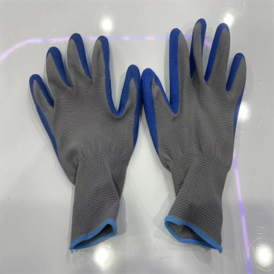 Labor Protection Gloves Dipping Industrial Rubber Coated Gloves Labor Protection Full Hanging Thickened Factory Wholesale Labor Protection Nitrile Rubber Gloves