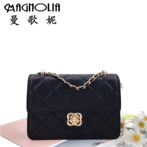 cmagnolia women‘s bag black new niche rhombus chain bag shoulder messenger bag all-match fashion women‘s bag