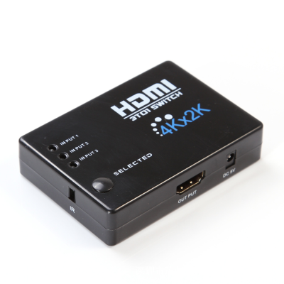Hdmi Hd Video Switcher Three-Input and One-Output Hdmi3 Cut 1 with Remote Control Support 4K