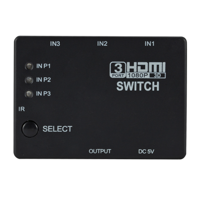 Wholesale Hdmi Hd Video Converter Three-Cut One Hdmi Switcher Three-Input and One-Output with Remote Control Infrared