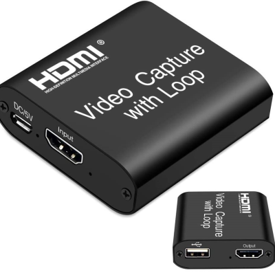 Hdmi Video Capture Card Band out Video Capture with Loop Live Broadcast Aluminum Case Usb Collector