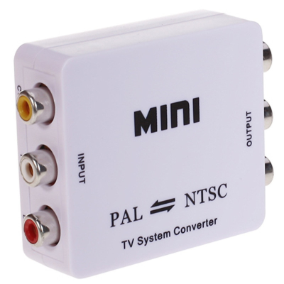 N-Standard to P Small White Box Pal to Ntsc Av Cvbs Audio Interconversion Converter