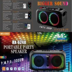 Lantern Double 6.5-Inch Outdoor Square Dance Portable Mobile Audio Wireless Microphone Bluetooth Speaker Rod Stereo