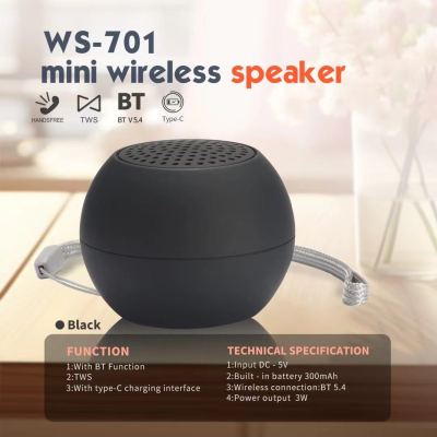 Wster Audio Wireless Bluetooth Speaker WS-701 Bluetooth Audio USB Card Radio Portable Bluetooth Audio
