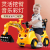 Children's Toys Can Take Engineering Vehicles Children's Sliding Excavator Electric Stroller Gift Toys WholesaleDelivery