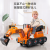 Children's Simulation Excavator Can Sit 360 ° Rotating Hot Selling Children's Engineering Car Toy Car Delivery Wholesale