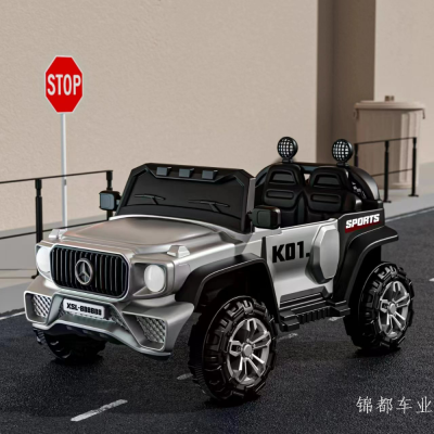 New Mercedes-Benz Electric Car Children's off-Road Electric Stroller Portable Toy Big Car Children's Simulation Toy