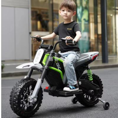 Children's ATV Quad Frenzy Electric Stroller Toy Infant Two-Wheel Motorcycle New Cool Light Sitting Factory