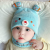Cross-Border Feeding Bottle Bear Baby Korean Spring and Autumn Knitted Boys and Girls Baby Winter Warm Wool Children's Hat Scarf