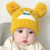 Winter New Bear Knitted Hat Cartoon Wool Double Ball Babies' Cross-Border Warm Gary Cloth Baby Thread Hat