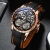 Strap Silicone Watch Double Flying Wheel Mechanical Watch
