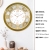 Household Living Room Hollow out Creative Clock Household Diamond Block round Wall Clock Clock