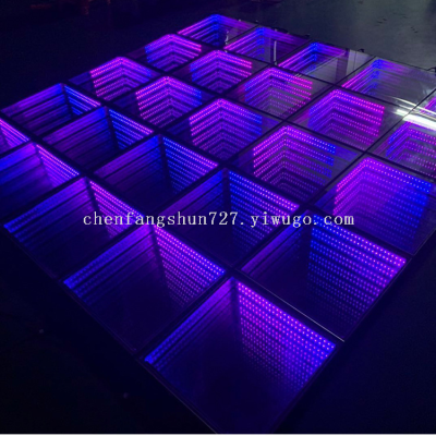 Led Luminous Led Brick Light 3d Mirror Dmx512 External Control Nightclub Bar Stage Floor Light Abyss Light