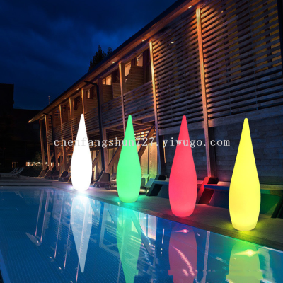 Led Luminous Water Drop Lamp Hotel Outdoor Decoration Floor Lamp Floor Landscape Lamp Courtyard Villa Swimming Pool Led Street Lamp