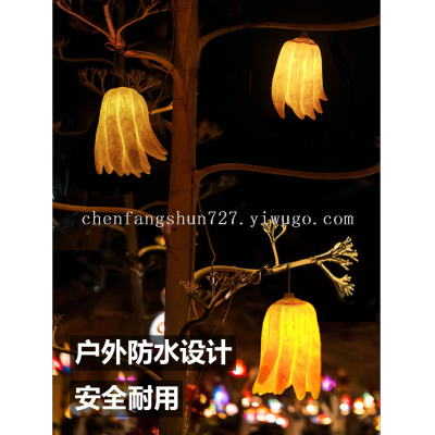 Outdoor Waterproof Emulational Fruit Model Light Luminous Chayote Modeling Light Tree Brightening Bergamot Pendant