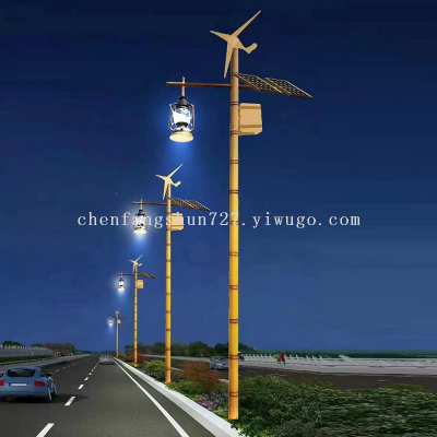 New Project Wind and Scenery Complementary Street Lamp New Rural Construction Outdoor Solar Energy High Poled Lamp 6 M Size Can Be Customized