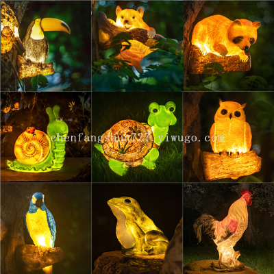 Outdoor Landscape Light-Emitting Small Animal Lamp Waterproof LED Garden Lamp Garden Lawn Simulation Lamp Solar Hanging Tree Lamp