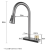 Water Plating Gun Gray Stainless Steel Pull-out Kitchen Faucet Feiyu Waterfall Water Outlet Sink Faucet Matte White Kitchen Faucet