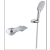 Sus304 Stainless Steel Shower Set Stainless Steel Bracket Steel Top Spray Hand Spray Floor Shower Faucet Shower Head