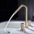Black Special-Shaped Warm New Exotic Basin Faucet Elegant White Washbasin Faucet Split Concealed Basin Faucet