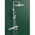 White Copper Shower Head Set Tomahawk Waterfall Water out Downward Shower Supercharged Top Spray Hand Spray Bidet Set