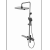 Matte White Shower Head Set White Paint Copper Tomahawk Waterfall Water out Downward Shower Set ABS Large Top-Spray Hand Spray