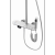 Matte White Copper Shower Head Set Gun Gray Shower Black ABS Supercharged Top Spray Handheld Shower Health Faucet