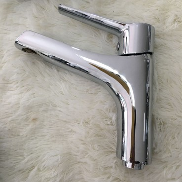 Electroplating Copper Basin Faucet Chrome Plated Washbasin Faucet Single Handle Single Hole Copper Ordinary Faucet