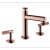 New Chic Concealed Wall Copper Basin Faucet High and Low Split Basin Faucet Single Hole Temperature Display Faucet