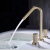 New Chic Concealed Wall Copper Basin Faucet High and Low Split Basin Faucet Single Hole Temperature Display Faucet