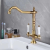 Universal Matte White Copper Basin Faucet Kitchen Faucet Brushed Copper High and Low Basin Faucet Rose Gold Kitchen Faucet