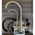 3 Water Channel Water Purifier Kitchen Faucet Sus304 Sink Faucet Hot and Cold Water Inlet Pipe Kitchen Faucet