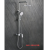 Matte White Copper Shower Head Set Gun Gray Shower Head Set Refined Copper Body Abs Top Shower Handheld Shower Head